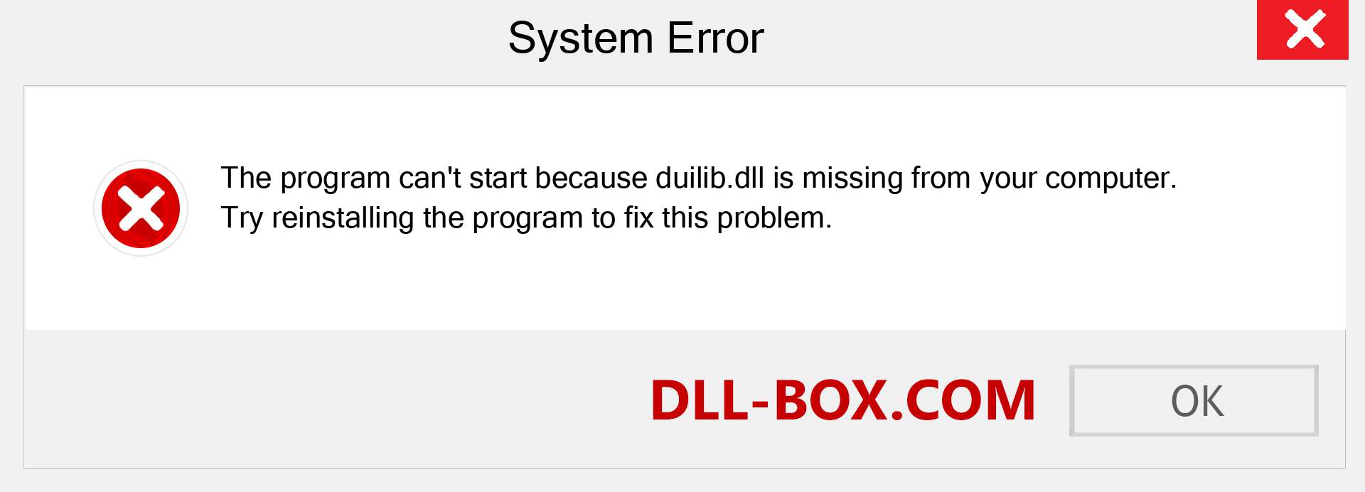  duilib.dll file is missing?. Download for Windows 7, 8, 10 - Fix  duilib dll Missing Error on Windows, photos, images